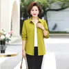 Women's Blouses Fashion Woman Solid Color Long Sleeves Shirts Spring Autumn Loose Tops Middle-aged Mother Slim Female Clothing