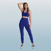 Outfits yoga naadloze sportschoolkleding vrouw sportkleding 2 -stuk oefening leggings gewatteerde sportbehuren dames fiess slijtage workout sets sp7611255 sp761155