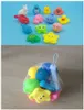 13 pièces animaux mélangés jouets d'eau de natation coloré doux flottant en caoutchouc canard presser son grinçant jouet de bain pour bébé jouets de bain7174237