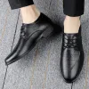 Оксфордская подлинная обувь Высококачественная повседневная обувь для мужчин Бизнес -обувь британское кожаное платье формальные свадебные туфли B S