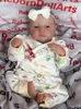 17 Inch Finished Reborn Doll Levi Full Vinyl Girl Body Bathable Toy Figure 3D Skin Visible Veins Handmade Gift For Girls 240119