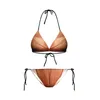 Women's Swimwear Summer Beach 3D Digital Print Fashion Personality Bikini Two Piece Swimsuit Bottoms High Leg