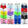 Hair Accessories 10PCS Set Solid Color Cloth Bow Small Clips For Baby Girl Kids Cute Kawaii Handmade Hairpin Barrettes Fashion