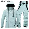 Oulylan combinaison de neige imperméable pour hommes femmes combinaison de Ski d'hiver Costumes vêtements de snowboard ensembles de Ski vestes et pantalons d'hiver 240122