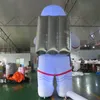 attività all'aperto con consegna a porta gratuita Su misura 8 mH (26 piedi) Con ventilatore gonfiabile gigante leggero a led astronauta palloncino gonfiabile gigante per pubblicità