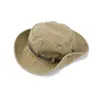 Summer Mens and Womens Vintage Water Wash Fishermanns Hat Sunscreen Outdoor Mountaineering Fishing Western Cowboy 240130