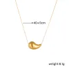 14k Gold Glossy Teardrop Necklace Earrings For Women New Vintage Waterproof Jewelry Set Gift