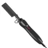 Hårrätare Leeons Black Comb Stiger Flat Iron Electric Electric Heat Wet and Dry Curler Straight Styler Curling 221028