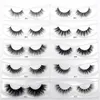 Visofree 30/40/100 par 3D Mink Lashes With Tray No Box Handgjorda fulla stripfransar Mink False Eyelashes Makeup Eyelashes Cilios240129