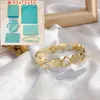 Bangle Fashion Womens Armband 18K Gold Plated Butique Designer Jewelry Classic Design Love Gifts High Quality