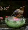 Feng Shui Pesce Waterscape Artigianato Umidificatore per interni Rocaille Fontana di loto Ornamenti bonsai Soggiorno Decorazione domestica2602713