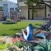Kreatywny biały rekin garden sztuki statua żywiczna żywica biała głowa rzeźby rzeźby wisząca do domu w ogrodzie dekoracje ogrodowe 240119