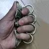 Tjockad Eagle King Finger Tiger Fist Set Hand Buckle Designer Fyra Legal Defense Martial Arts Ing Brace Ring F9H7