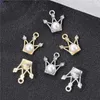 Charms 10 stks Rearl Crystal Schattige Beer Hart Kruis Kroon Hangers Voor DIY Sieraden Maken Levert Accessoires