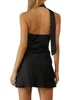 Casual Dresses Women s Summer Halter Neck Mini Dress Sexig One Shoulder Sleeveless Party Cocktail BodyCon Short