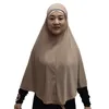 Abbigliamento etnico Donne musulmane Lungo Hijab Scialle Avvolgere Islamico Un pezzo Amira Khimar Burqa Copri torace Sciarpa grande Indossare Preghiera Hijab Cap