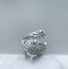 Bohemia Silver Color Spoon Daisy Rings for Women Female Wild Flower Ring Boho Jewelry Accessories5185892