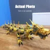 Bloklar Uçan Altın Ninja Dragon Fighting Mech 2'de 1 Set Bebekler DIY BLOCKS Çocuklar İçin Çocuk Oyuncak Erkek Doğum Günü Hediyeleri