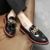 Italian Mens Pointed Casual Brands Slip on Formal Shoe Men Loafers Business Dating