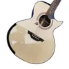 Factory Custom AAA Grade Wald Flower of Life Series Om Barrel Folk Acoustic Guitar Acoustic Guitar Spot 1 Gratis frakt