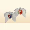 New Feather Wings Sublimation Ornament Wooden Christmas Sublimation Blanks Angel Wings Z117912879