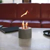 Concrete Tabletop Fire Pit Bowl Table TopPortable Rubbing Alcohol Fireplace IndoorOutdoor Decor Long Time Burning Smokeless Odorless