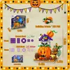 Blocos ToylinX Halloween Pumpkin House Building Set 723 PCS Decoração de Halloween Blocos de construção de cabine brinquedos compatíveis com presentes de festa