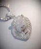 Bling Iced Out Necklace Micro Pave Cubic Zircon Lion Head Pendant for Men Women Gifts Luxury Hip Hop Jewelry T2008217805778