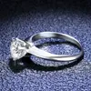 05115235 Karaat Echte Ring voor Vrouwen 18 K Wit Goud S925 Sterling Zilveren Kroon Diamant Groothandel Sieraden GRA 240130