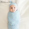INS born Cotton Stripes Baby-Schlafsack zum Wickeln, weiche Schlafdecke, Decken 240131