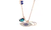 Srebrne oko Diabel Amulet Naszyjnik Turcja Blue Eyes Choker Oświadczenie Naszyjnik Dziewczyna obecna z podarunkiem 81713714440828