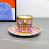 Caneca de ouro de designer, copo doméstico, luxo, porcelana, café, elegante, conjunto de chá, bebidas, leite, cozinha, talheres, conjunto de prato