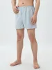 Herenshorts Lounge voor dames en heren Effen kleur Zijsplit Comfortabele elastische taille Slaap Trendy korte broek