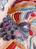 Chińsko-chińskie kamizelki Kobiety 2024 poczucie designu Mała liczba haftu haftowego Vintage Bluzka guzika