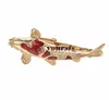 Yourefs Fashion Apparel 18k Gold Plated Koi Tie Clip Man Juiversary Christmas Gift Business Clothing Shirt Accessories7938994