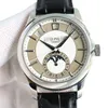 Armbanduhren Uhren Hochwertiges Herren-Design (PP) 9100 Automatikwerk Saphir-Uhrenoberfläche Italienisch importiertes Rindslederarmband