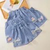 Shorts Girls Denim Teenagers Summer Cute Short Pants Kids Casual Clothes Children's Cool Jeans 4-11 Yrs