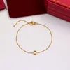 Projektantka bransoletka dla kobiet 18K Rose Gold Diamond Bransoletka INS Para Biżuteria nigdy nie zniknęła z pudełkiem podarunkowym dla kilku kobiet