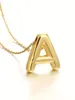 Hanger Kettingen 1pc Heren A-Z Ketting 3D Ballon Bedel Naam Gouden Schattig Mode Letter Cadeau