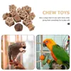 Autres fournitures d'oiseaux 12 pièces perroquet à mâcher des fruits jouets pour perruches fruits secs pour animaux de compagnie perroquets en quête de nourriture