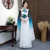 Vêtements ethniques Vietnam Robe traditionnelle Aodai Costume Cheongsam Robe Qipao Ao Dai Plus Taille Maxi Robes pour femmes 4XL 5XL 6XL