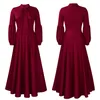 Plus Size Spandex High Neck Long Sleeve Bridesmaids Dresses A-line Floor-length Formal Dress