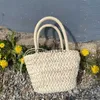 Totes 2024 New Straw Bag Portable Cute Korean Style All-ma Small Basket Sopping Purse Summer Cool RetroH24218