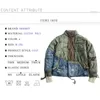 ABOORUN hommes Hi Street trou Patchwork Denim veste Streetwear épais vers le bas coton Jean manteau pour homme 240123