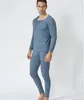 Мужская одежда для сна, комбинированная цена, супер большой хлопок, осень-зима, однотонный комплект нижнего белья с круглым вырезом, мужской удобный комплект большого размера XL-7XL