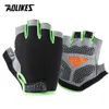 AOLIKES Guantes de ciclismo MTB Guantes de equitación en carretera Antideslizante Camping Senderismo Guantes Gimnasio Fitness Deportes Bicicleta Guante de bicicleta Medio dedo 240122