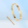 Bracciale a vite Love Bracciale in argento dorato Braccialetti per coppie per coppie Gioielli in acciaio inossidabile con charmet da donna e uomo designer Screwdriv2128145