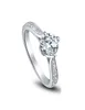 ファインUS GIA証明書18Kホワイトゴールド1 CT MOISSANITE ENGAINGE RINGS FOR WOMENHEARTS AND ARROWSWEDDING DIAMOND RINGS G053082671