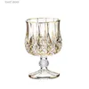 Copas de vino Botella de licor de cristal ical europea copa de vino extranjera copa de whisky para el hogar conjunto de copas de vino T240218