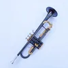 Новая распродажа, профессиональная труба Bb, черный никель, позолоченный, желтые духовые инструменты, труба Bb, популярный музыкальный инструмент